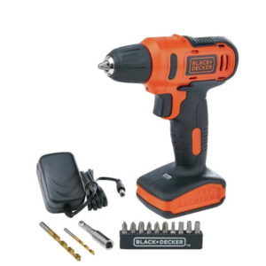 Parafusadeira/Furadeira Black+Decker — 12 V, com 13 Acessórios