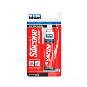 Cola Silicone Alta Temperatura Vermelha Tekbond — 50 g