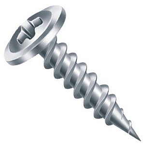 Parafuso Ponta Agulha Phillips Zincado Branco — 4,2 × 13 mm